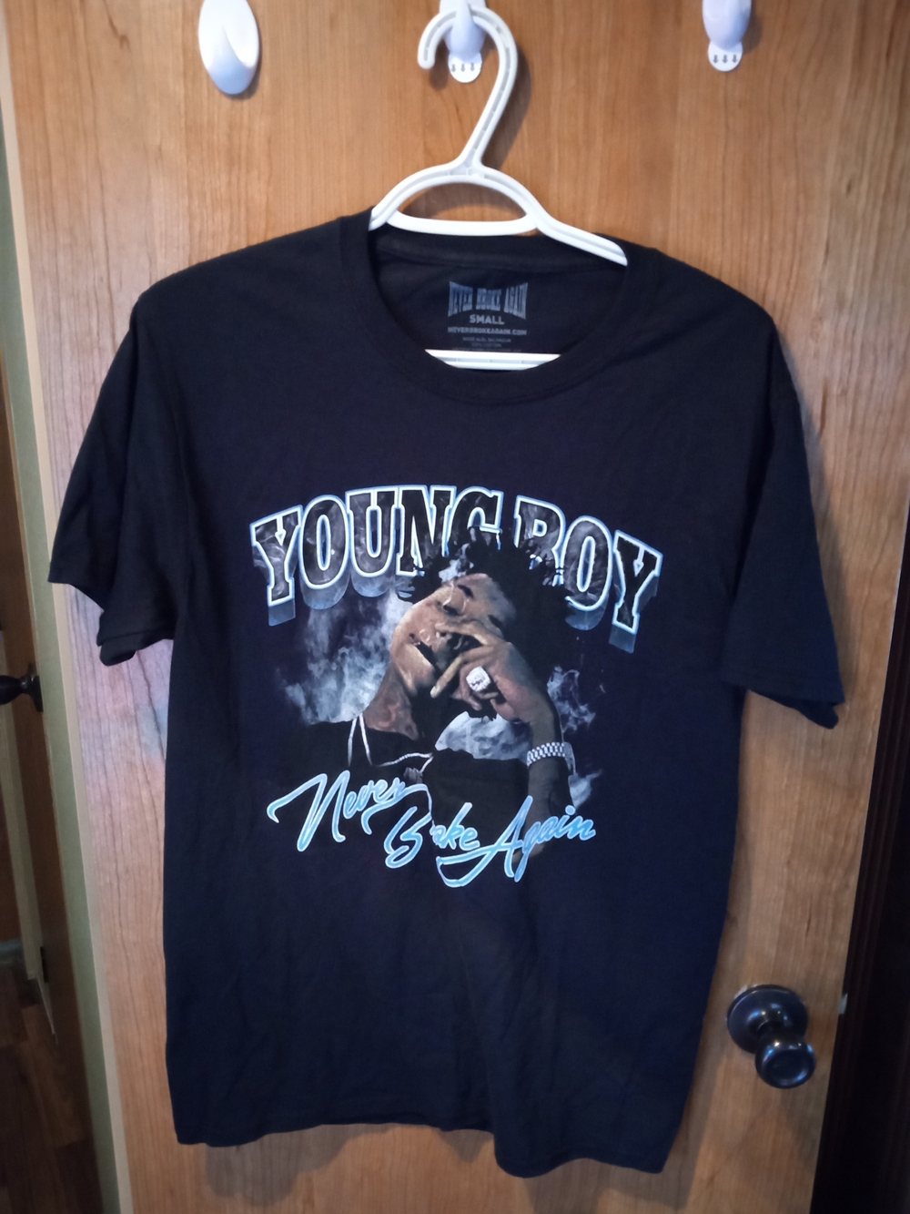 Black Graphic Short Sleeve Tee - YoungBoy Inspired Crewneck